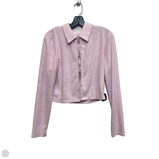Athletic Sweatshirt Collar By Fabletics In Pink, Size: Xl