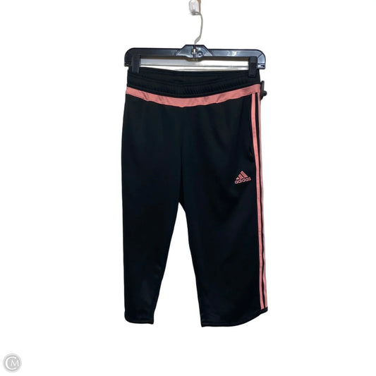 Athletic Leggings Capris By Adidas In Black, Size: M