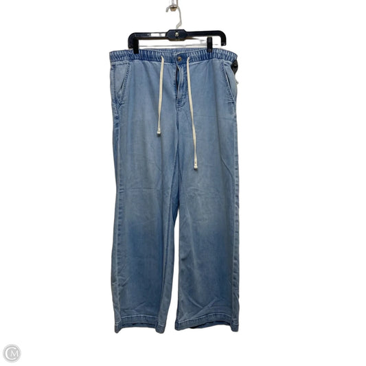 Jeans Wide Leg By American Eagle In Blue Denim, Size: 12