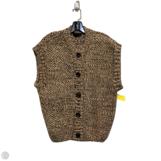 Vest Sweater By Zara In Brown, Size: M