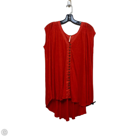 Top Sleeveless By Free People In Red, Size: S