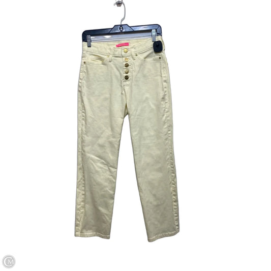 Jeans Designer By Lilly Pulitzer In Yellow Denim, Size: 4
