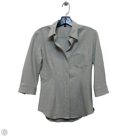 Top 3/4 Sleeve By Theory In Grey, Size: S