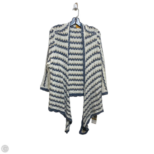 Cardigan By Ruby Rd In Blue & Cream, Size: 3x