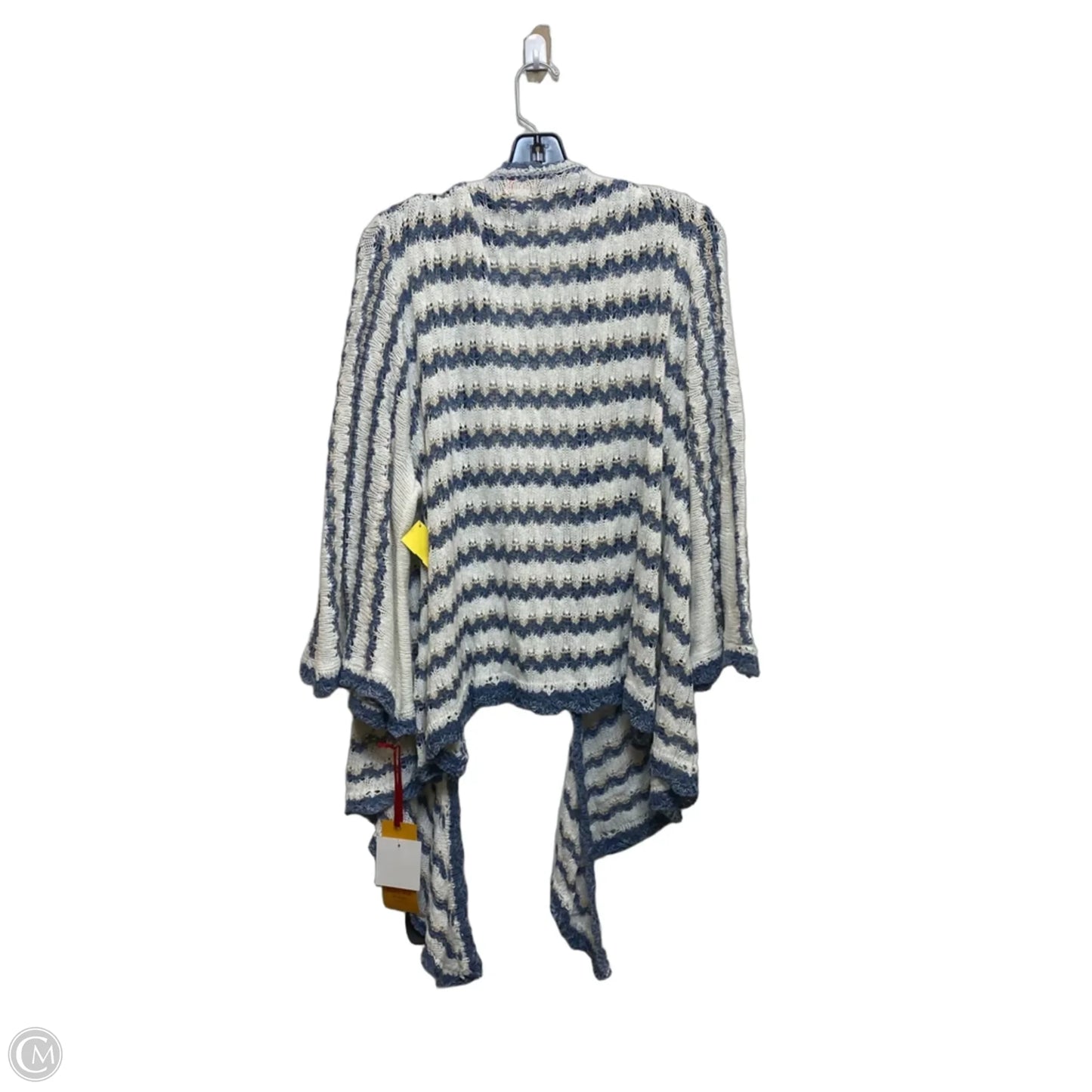 Cardigan By Ruby Rd In Blue & Cream, Size: 3x