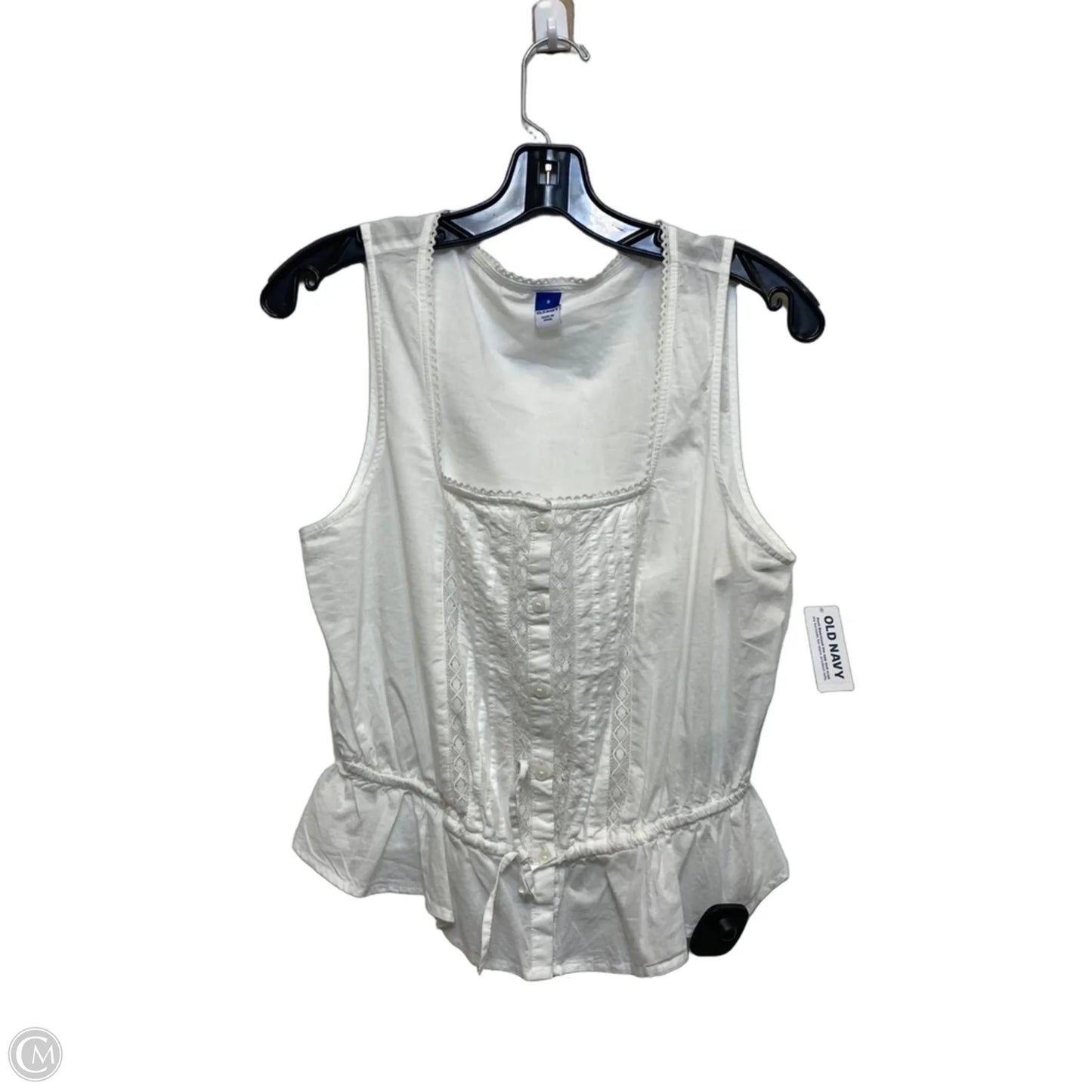 Top Sleeveless By Old Navy In White, Size: S