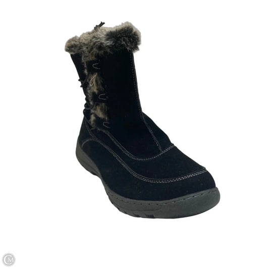 Boots Ankle Flats By Cato In Black, Size: 9