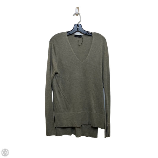 Top Long Sleeve By Zara In Grey, Size: L