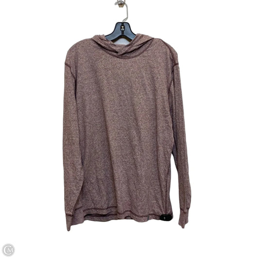 Athletic Top Long Sleeve Hoodie By Ocean + Coast In Brown, Size: M