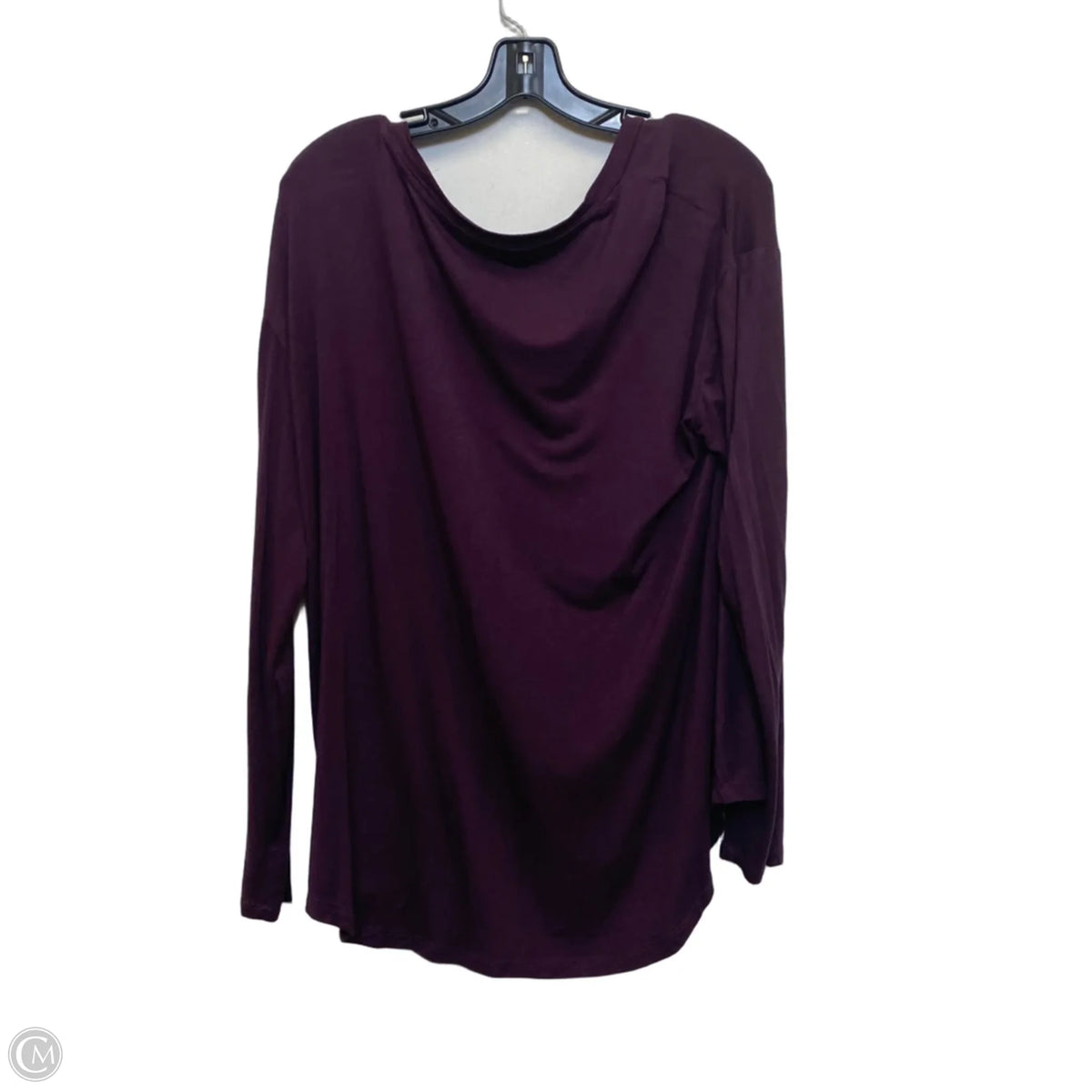 Top Long Sleeve Basic By Wonderly In Maroon, Size: L