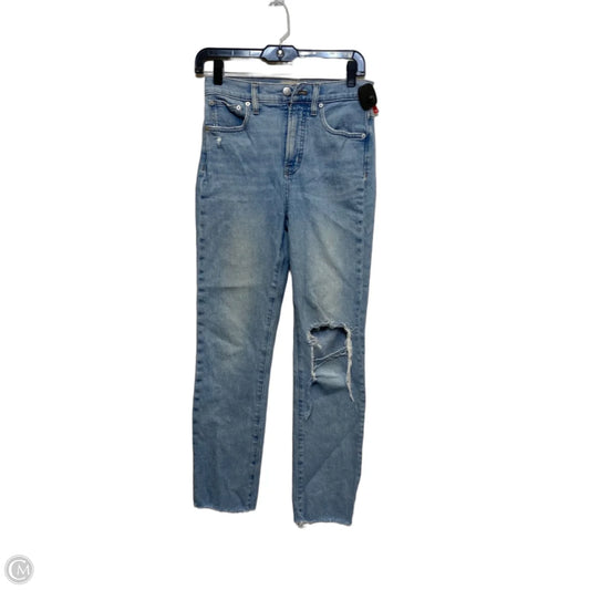 Jeans Straight By Madewell In Blue Denim, Size: 2