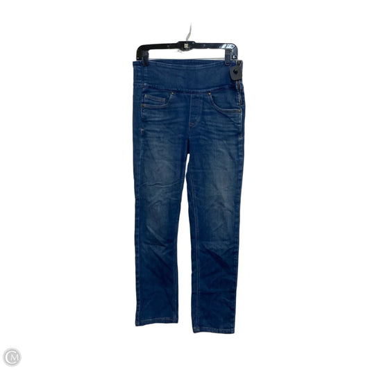 Jeans Straight By Spanx In Blue Denim, Size: 6