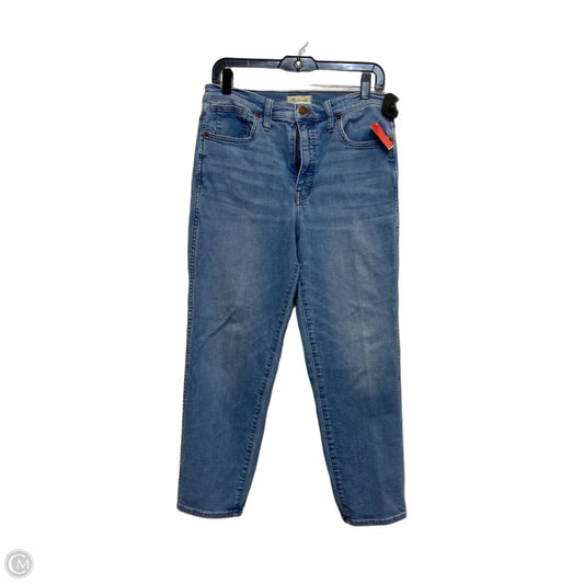 Jeans Straight By Madewell In Blue Denim, Size: 10