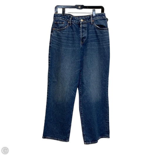 Jeans Wide Leg By Express In Blue Denim, Size: 6