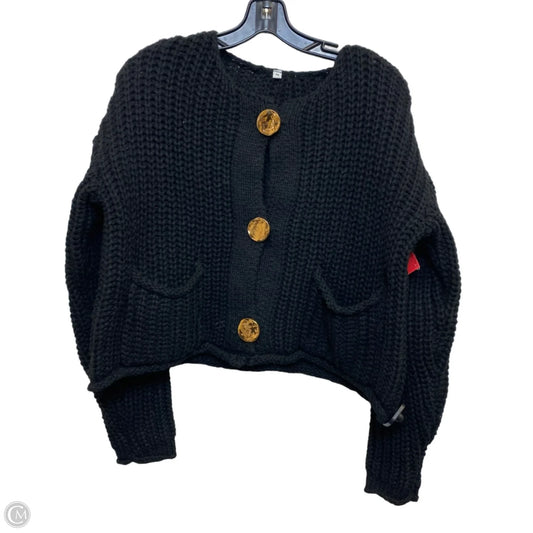 Sweater Cardigan By Clothes Mentor In Black, Size: M