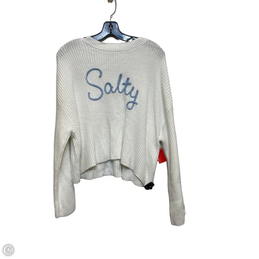 Sweater By Moon And Madison In White, Size: M