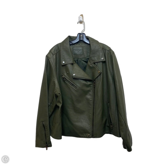 Jacket Moto By Blanknyc In Green, Size: 3x