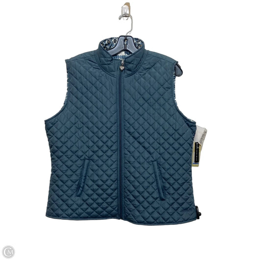 Vest Puffer & Quilted By Three Heart In Grey, Size: Xl