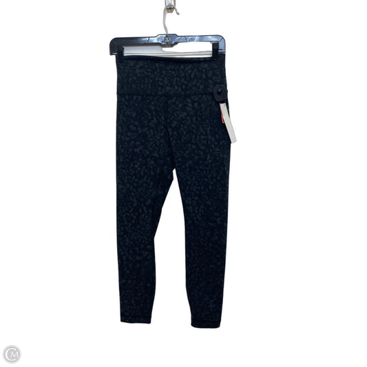 Athletic Leggings Designer By Lululemon In Black & Grey, Size: 6