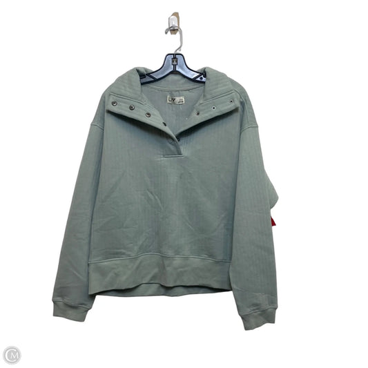 Athletic Top Long Sleeve Collar By Liv Outdoor In Green, Size: L