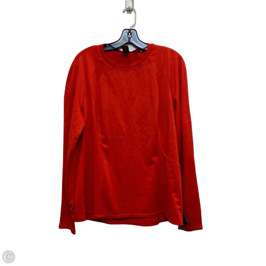 Athletic Top Long Sleeve Crewneck By Spyder In Red, Size: Xl