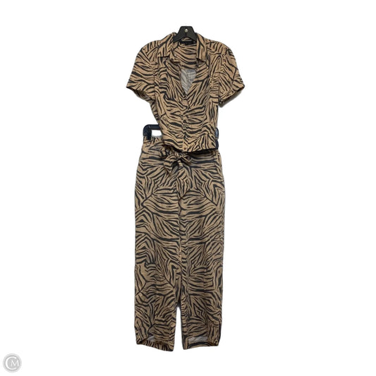 Pants Set 2pc By Jane And Delancey In Black & Tan, Size: Xs