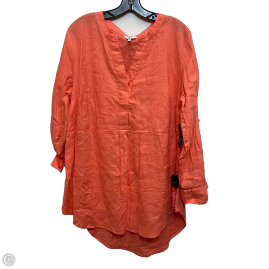 Tunic Long Sleeve By Crown And Ivy In Orange, Size: 1x