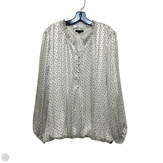 Top Long Sleeve By Tamara H In White, Size: 3x