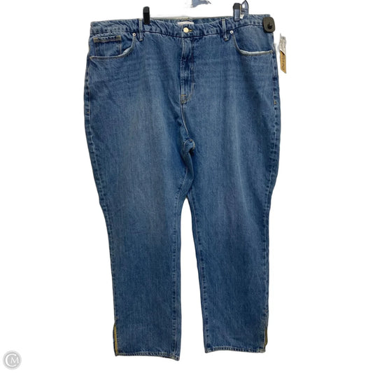 Jeans Boyfriend By Good American In Blue Denim, Size: 22
