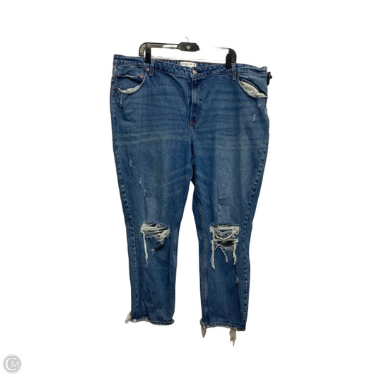 Jeans Boyfriend By Abercrombie And Fitch In Blue Denim, Size: 22