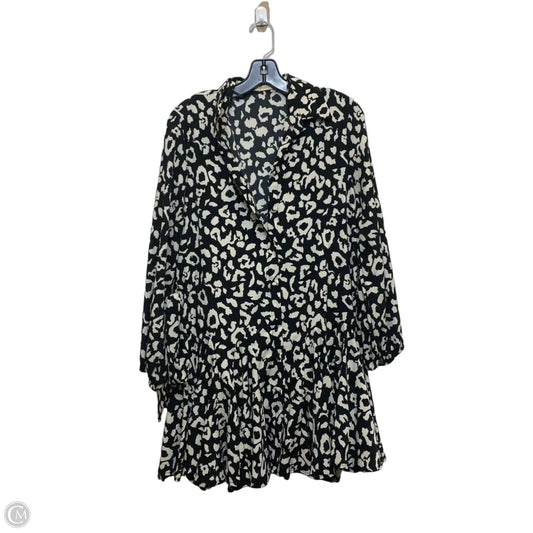 Dress Party Short By Retro & Icone In Black & Cream, Size: M