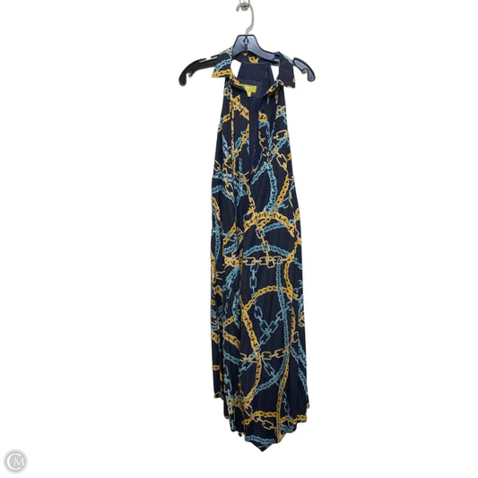 Dress Casual Maxi By Maeve In Blue & Yellow, Size: Xxs