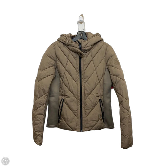 Jacket Puffer & Quilted By Bernardo In Brown, Size: M