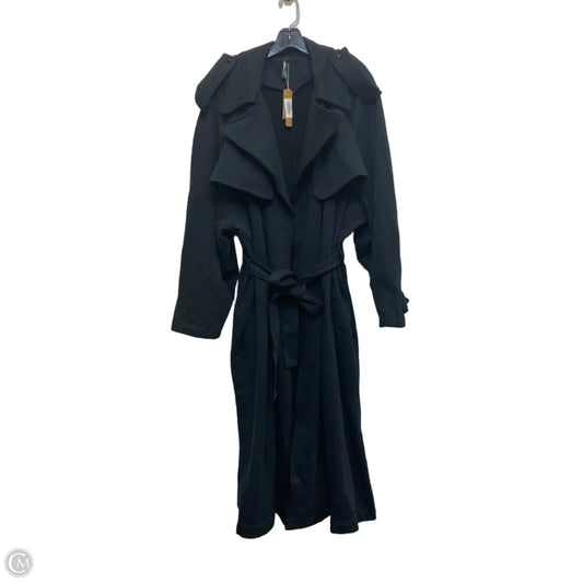 Coat Trench Coat By Skims In Black, Size: M