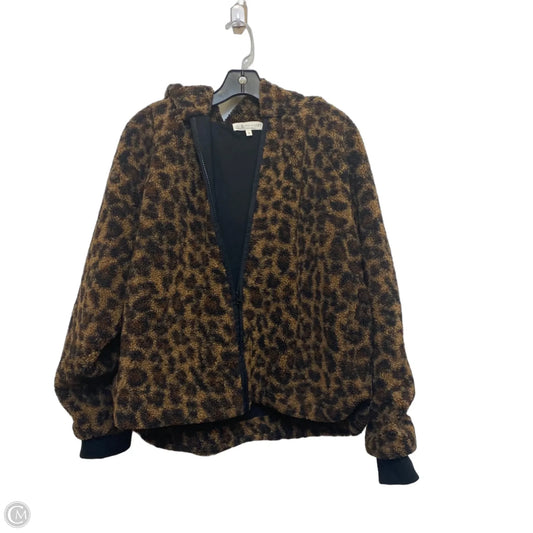 Jacket Fleece By Lou And Grey In Animal Print, Size: L