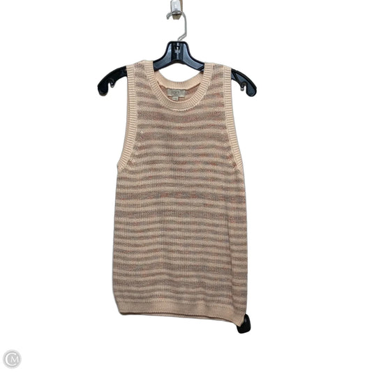 Vest Sweater By Loft In Peach, Size: M