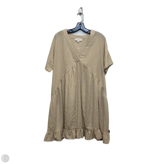 Dress Casual Short By Madelyn In Brown & White, Size: M
