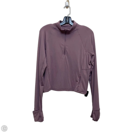 Athletic Top Long Sleeve Collar Designer By Lululemon In Purple, Size: Xl