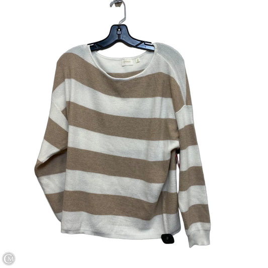 Sweater By Cyrus In Cream & Tan, Size: M