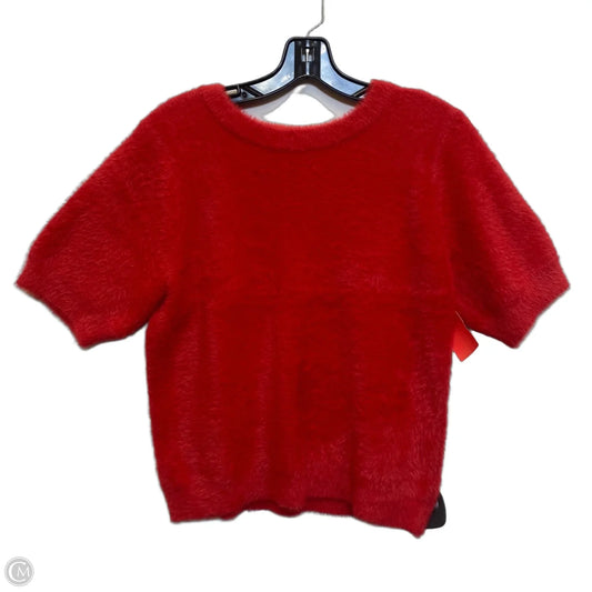 Sweater Short Sleeve By Bailey 44 In Red, Size: M