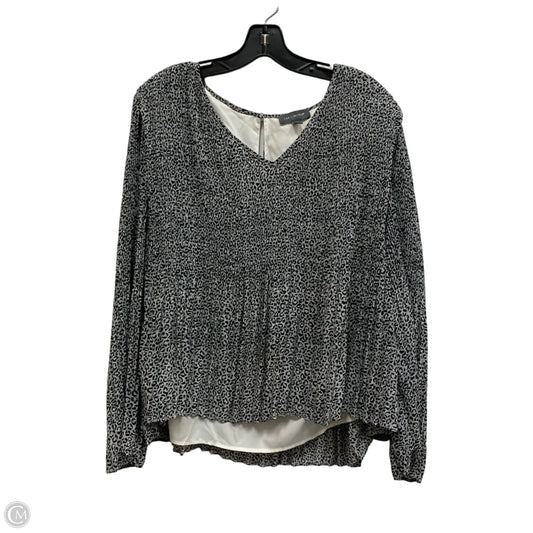 Top Long Sleeve By Limited In Black & White, Size: L