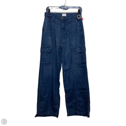 Jeans Wide Leg By Time And Tru In Blue Denim, Size: 2