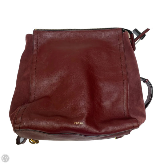 Backpack By Fossil, Size: Large