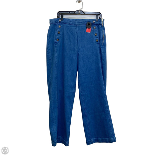 Jeans Wide Leg By Old Navy In Blue Denim, Size: 14