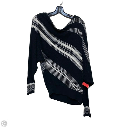 Top Long Sleeve By Free People In Black & White, Size: S