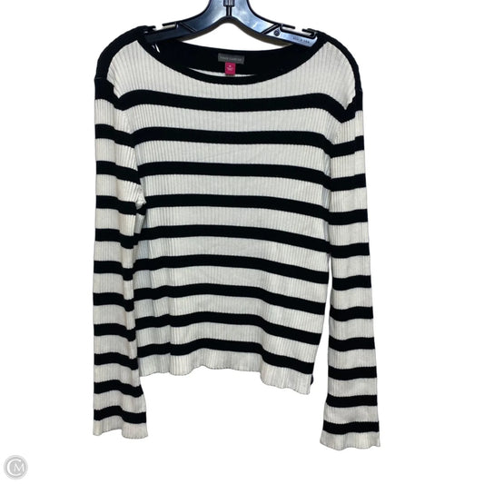 Sweater By Vince Camuto In Black & White, Size: Xl