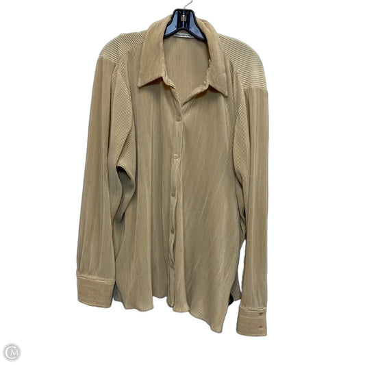 Top Long Sleeve By Abercrombie And Fitch In Cream, Size: Xl