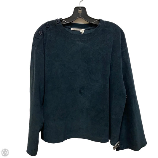 Top Long Sleeve Designer By Ba&sh In Blue, Size: L