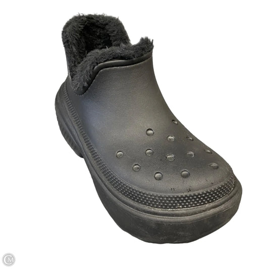 Shoes Heels Platform By Crocs In Black, Size: 8