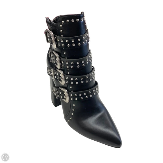 Boots Ankle Heels By Fashion Nova In Black, Size: 6.5